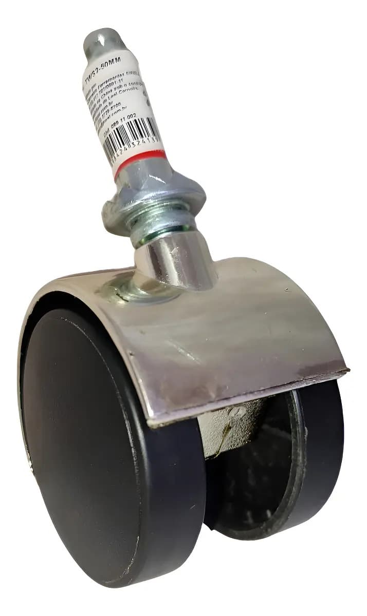 RODIZIO NYLON CROM. C/ BASE 2'' — imagem 1