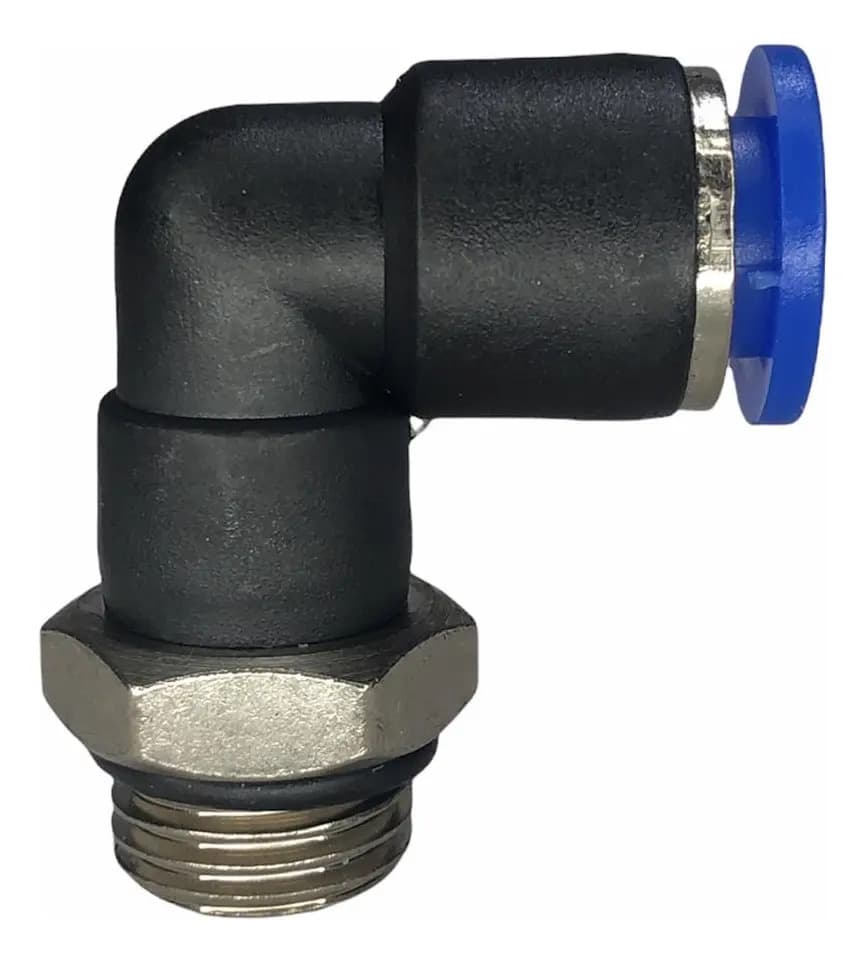 CONECTOR TUBO COTOVELO 08MM X R M 1/4 FLUIR — imagem 1