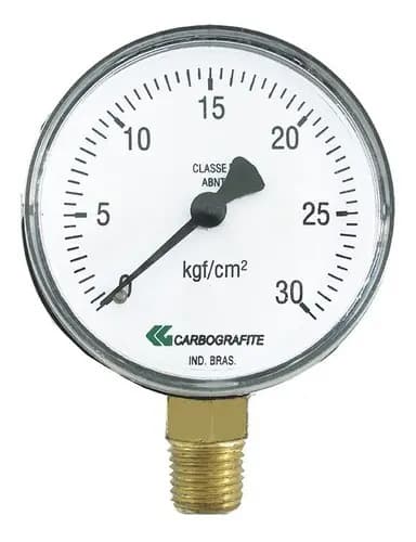 MANOMETRO 1/4 NPT 0-16KG OX/NIT — imagem 1