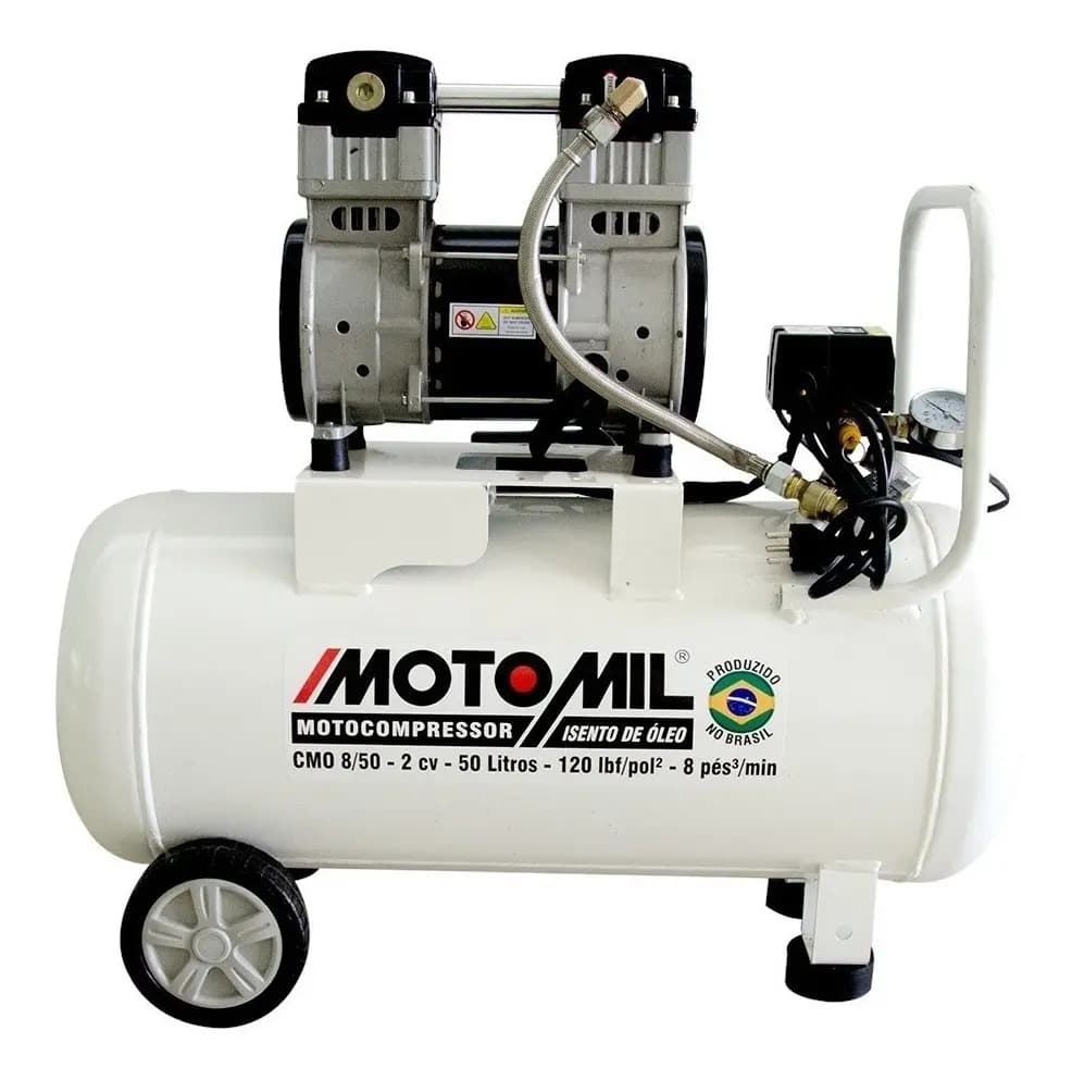COMPRESSOR DE AR 120LBS 2HP 220V S/OLEO CMO-8/50BR
