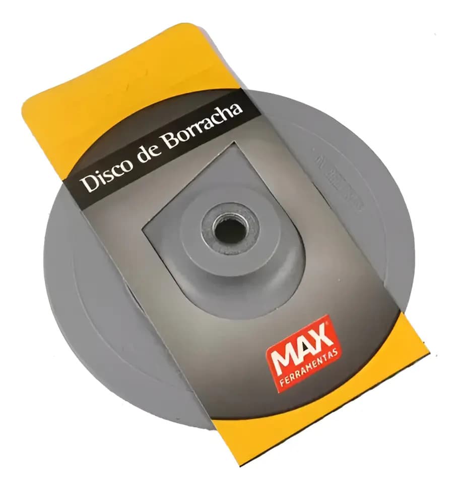 DISCO DE BORRACHA 7"CINZA RIGIDO — imagem 1