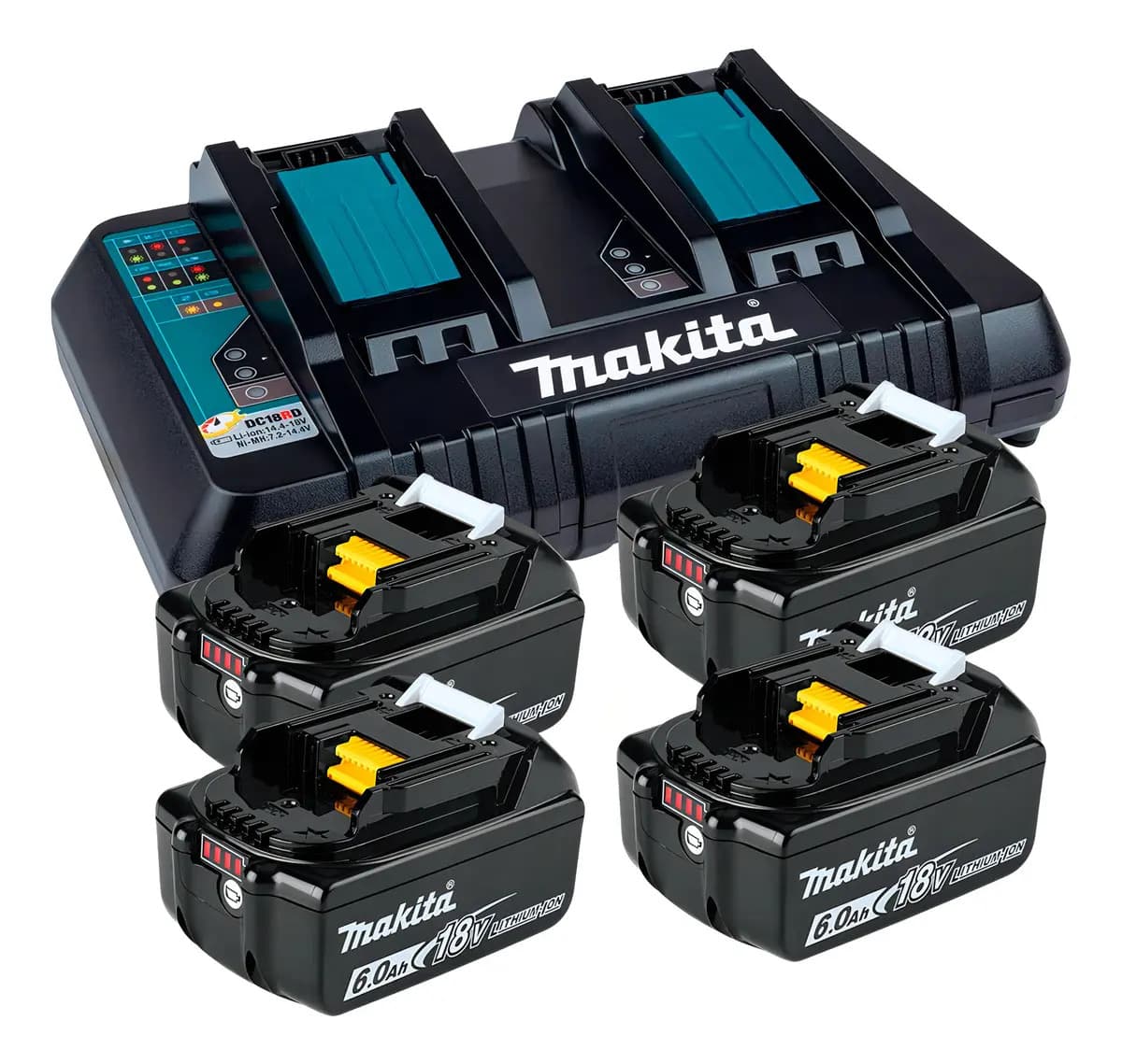 CARREGADOR DE BATERIA DC18RD-220V C/02 BAT. BL1830B MAKITA