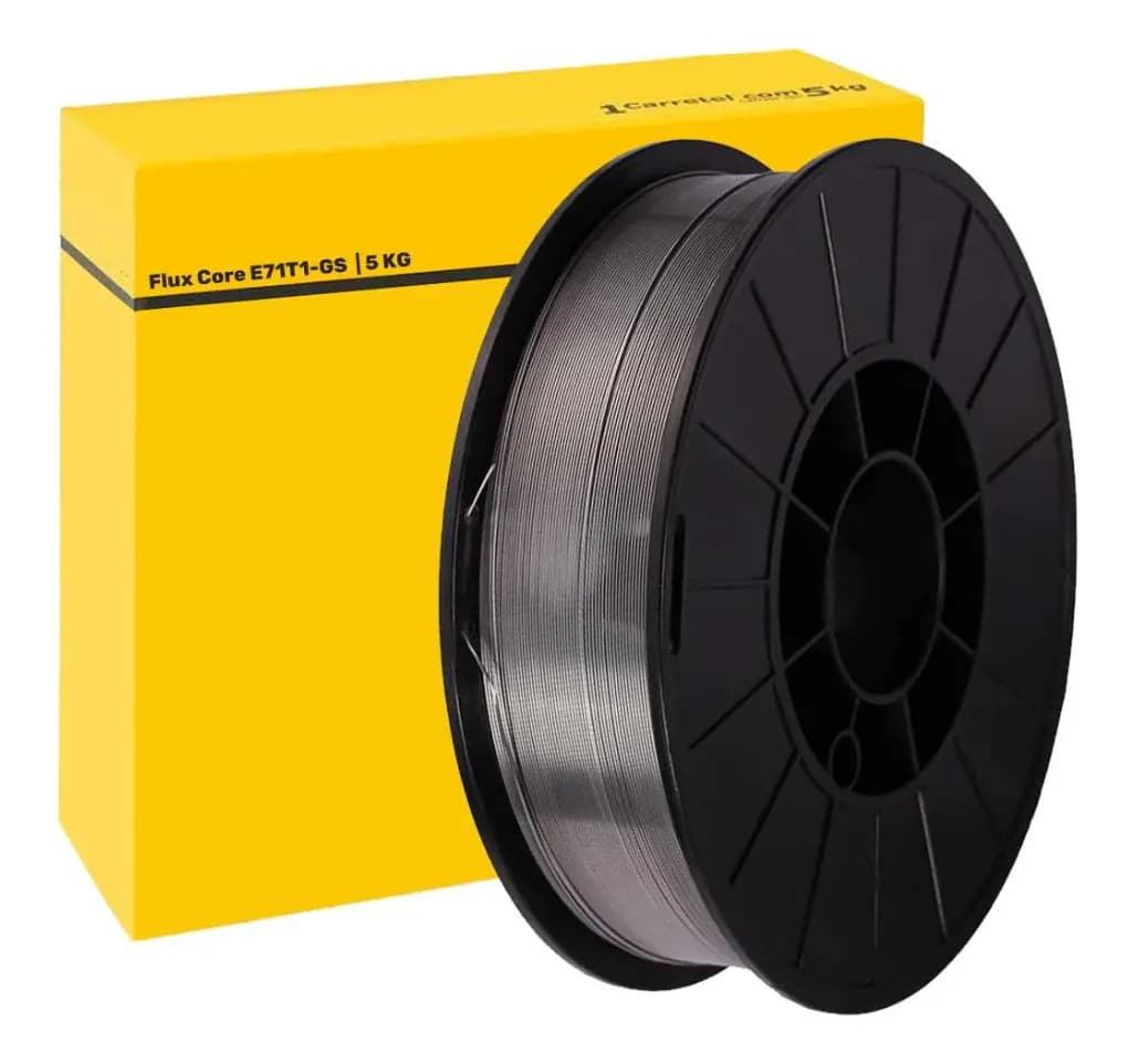 SOLDA MIG 0.8MM REVESTIDO TUBULAR C/5KG USO S/ GAS