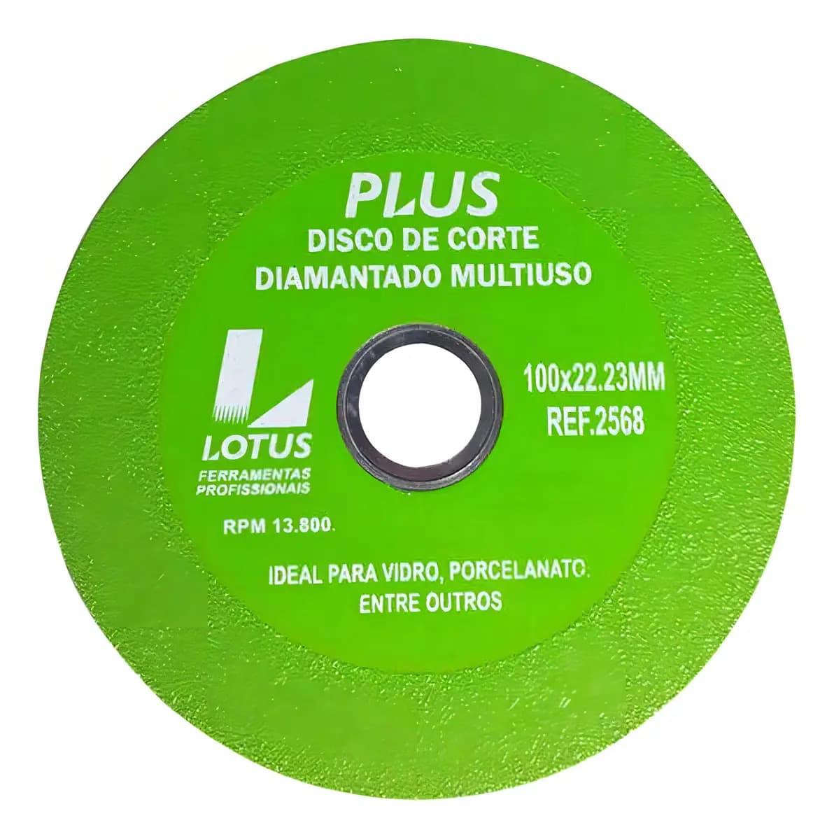 DISCO DIAMANTADO P/ VIDRO/PORCELANATO 100 X 22 MULTIUSO — imagem 1
