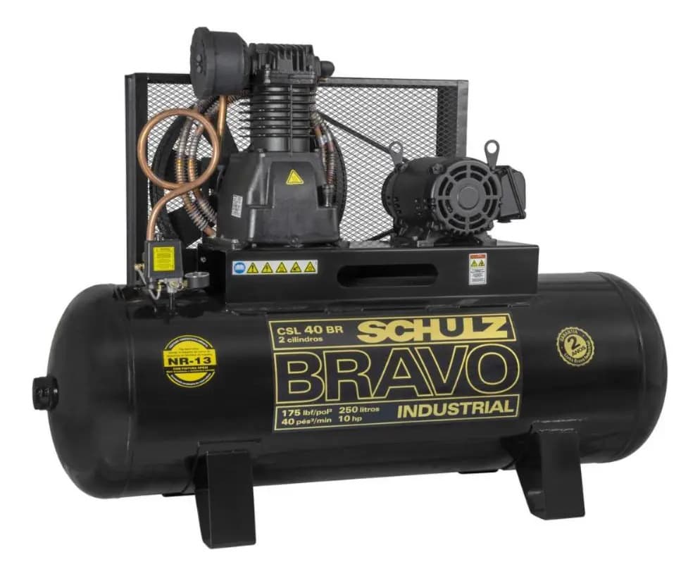COMPRESSOR DE AR CSL40BRAVO/250 135A175 10CV 2P 220/380V — imagem 1