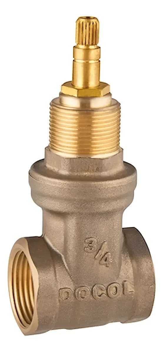 REGISTRO GAVETA BRONZE 4" NIPEL