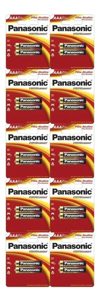 PILHA PANASONIC ALKAL AAA PALITO C/2UND — imagem 1